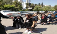 برپایی دسته عزاداری کودکان مهدکودک دانشگاه علوم پزشکی ایران
