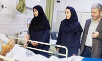 بازدید معاون رئیس جمهور از حادثه‌دیدگان در بیمارستان رسول اکرم دانشگاه علوم پزشکی ایران