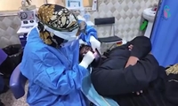 ارائه خدمات اورژانسی دندانپزشکی به زائران اربعین در موکب دانشگاه علوم پزشکی ایران