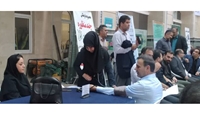 استقرار تیم سلامت شبکه بهداشت و درمان در برنامه میز خدمت مسئولین شهرستان شهریار