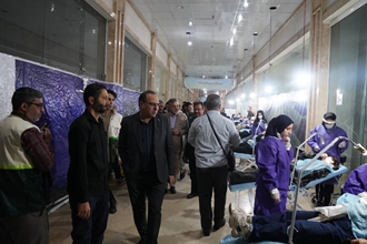 چهارمین و بزرگترین اردوی جهادی درمانی بسیج جامعه پزشکی دانشگاه علوم پزشکی ایران در منطقه جنوب غرب استان تهران