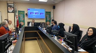 جلسه بررسی گزارش پایش فنی، ارائه خدمات و شاخص های تخصصی شبکه بهداشت ودرمان بهارستان