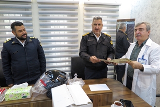 همکاری بیمارستان شهدای هفتم تیر و پلیس راهور منطقه ۲۰ برای ارتقای ایمنی موتورسواران